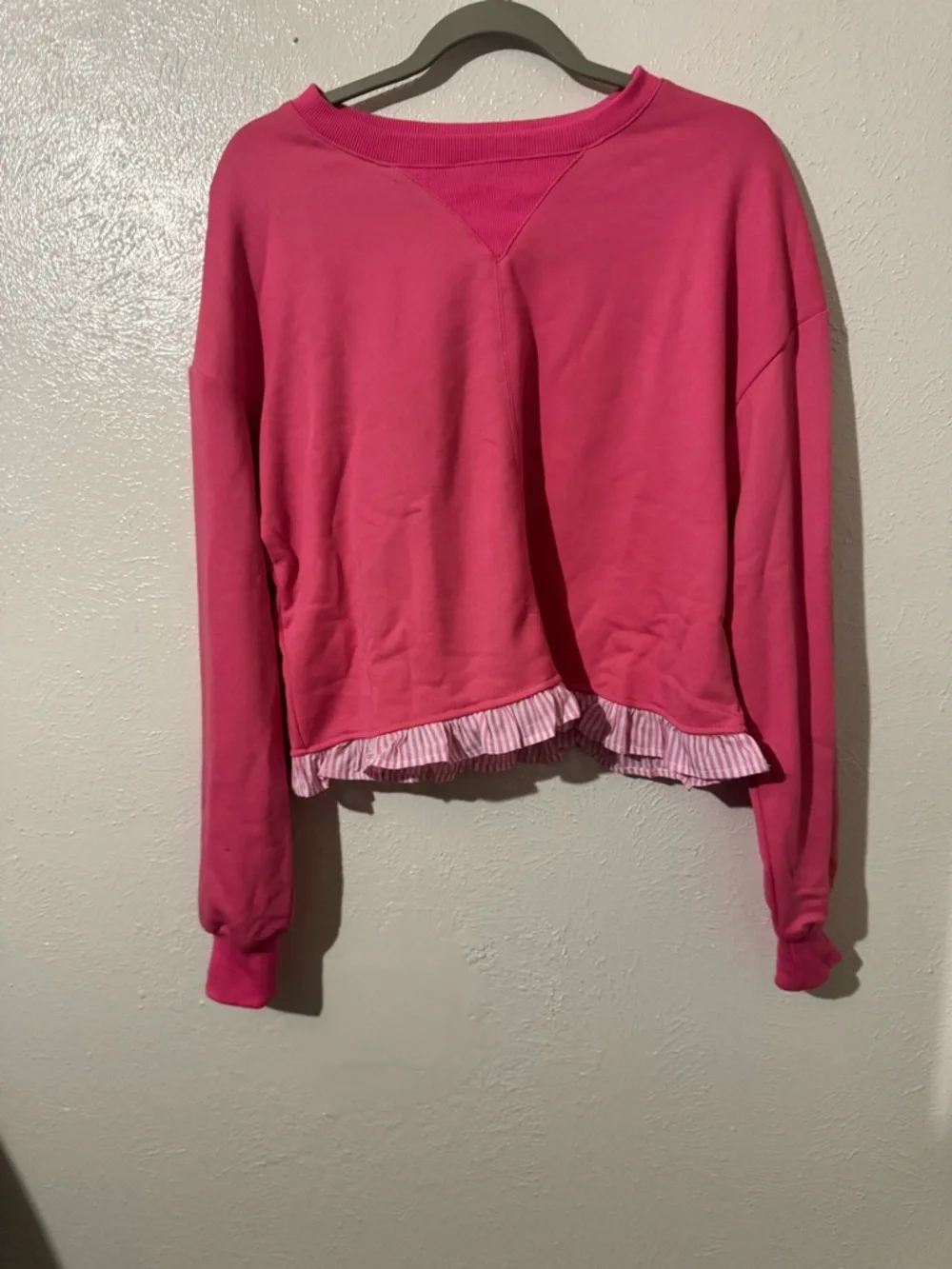 Pink Ruffle Drawstring Short Set - Picture 3 of 5